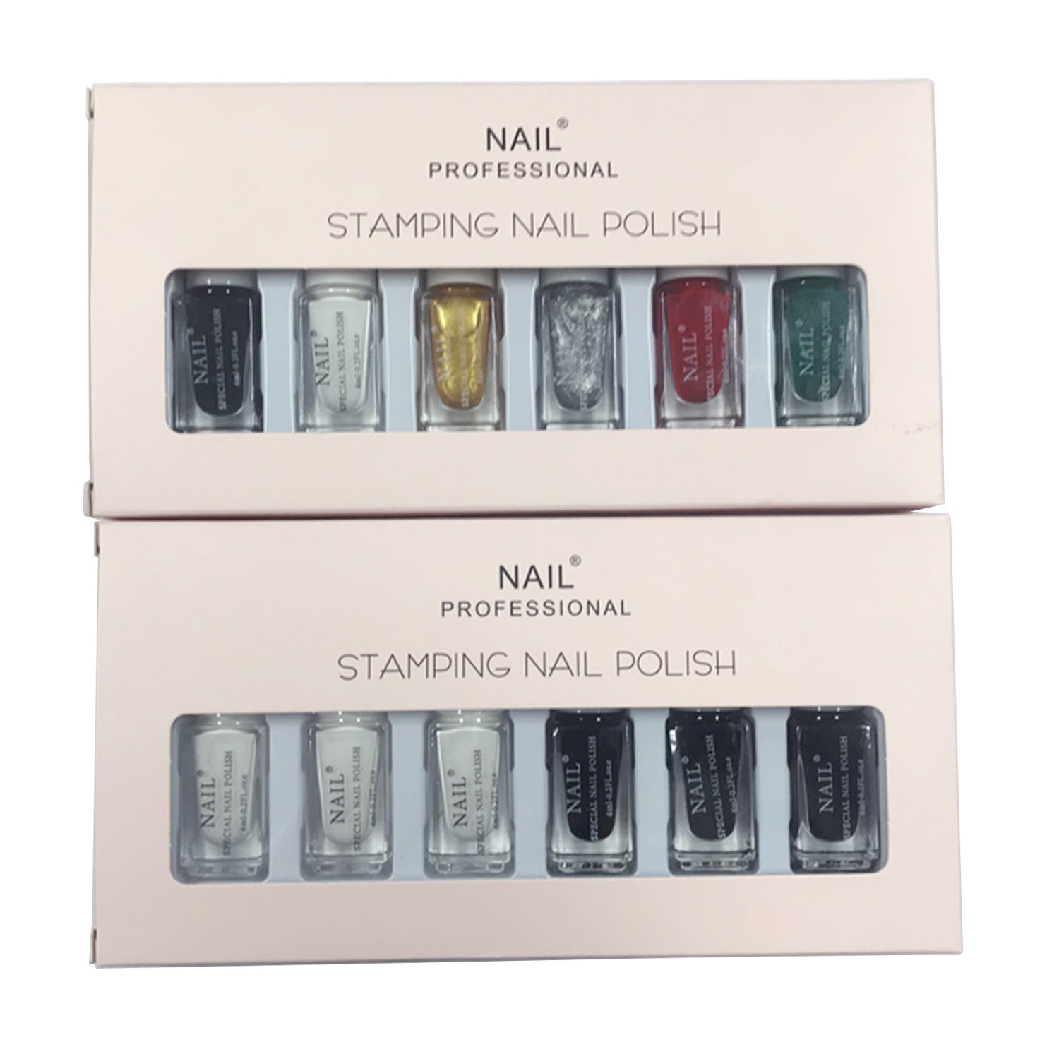 Painted Print Oil Transfer Oil Transfer Print Template Nail Polish Set