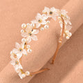 Women's Floral Pearl Hair Hoop Headwear