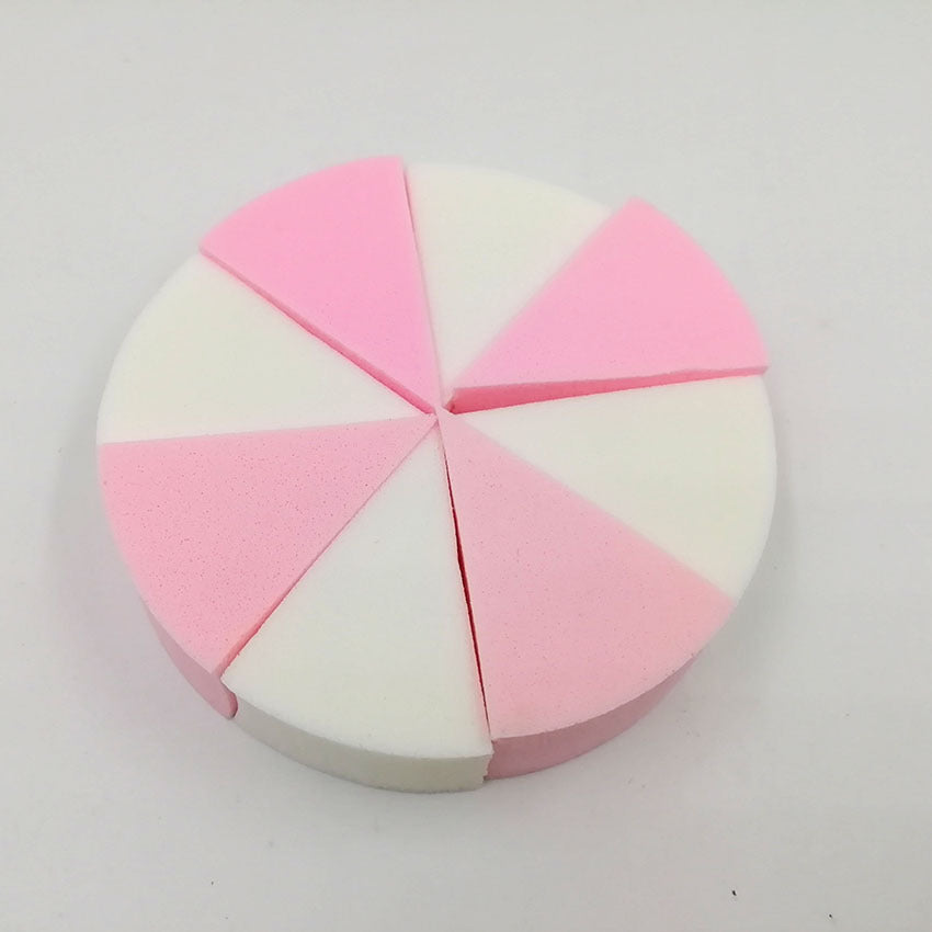Round Wet And Dry Eight-cut Powder Puff Triangle Foundation Makeup Sponge