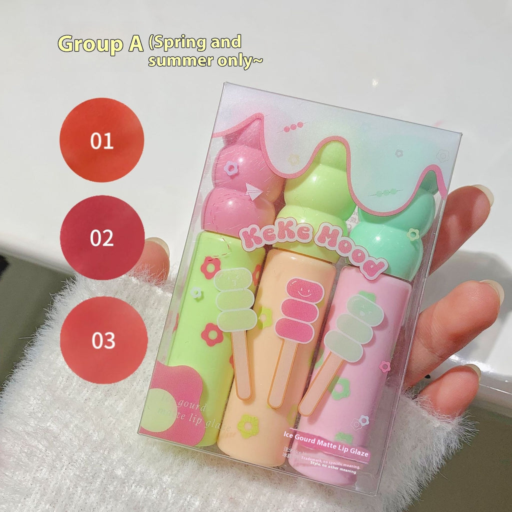 Sugar Coating Ice Sucker Mirror Lip Paint Moisturizing Water Gloss