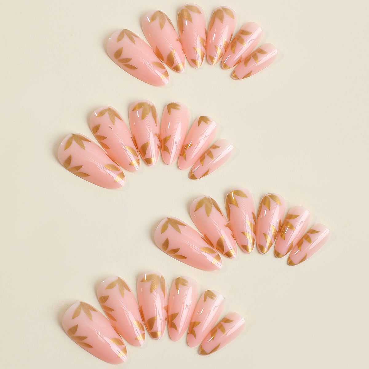 Women's Fashionable Golden Maple Leaf Nail Patch