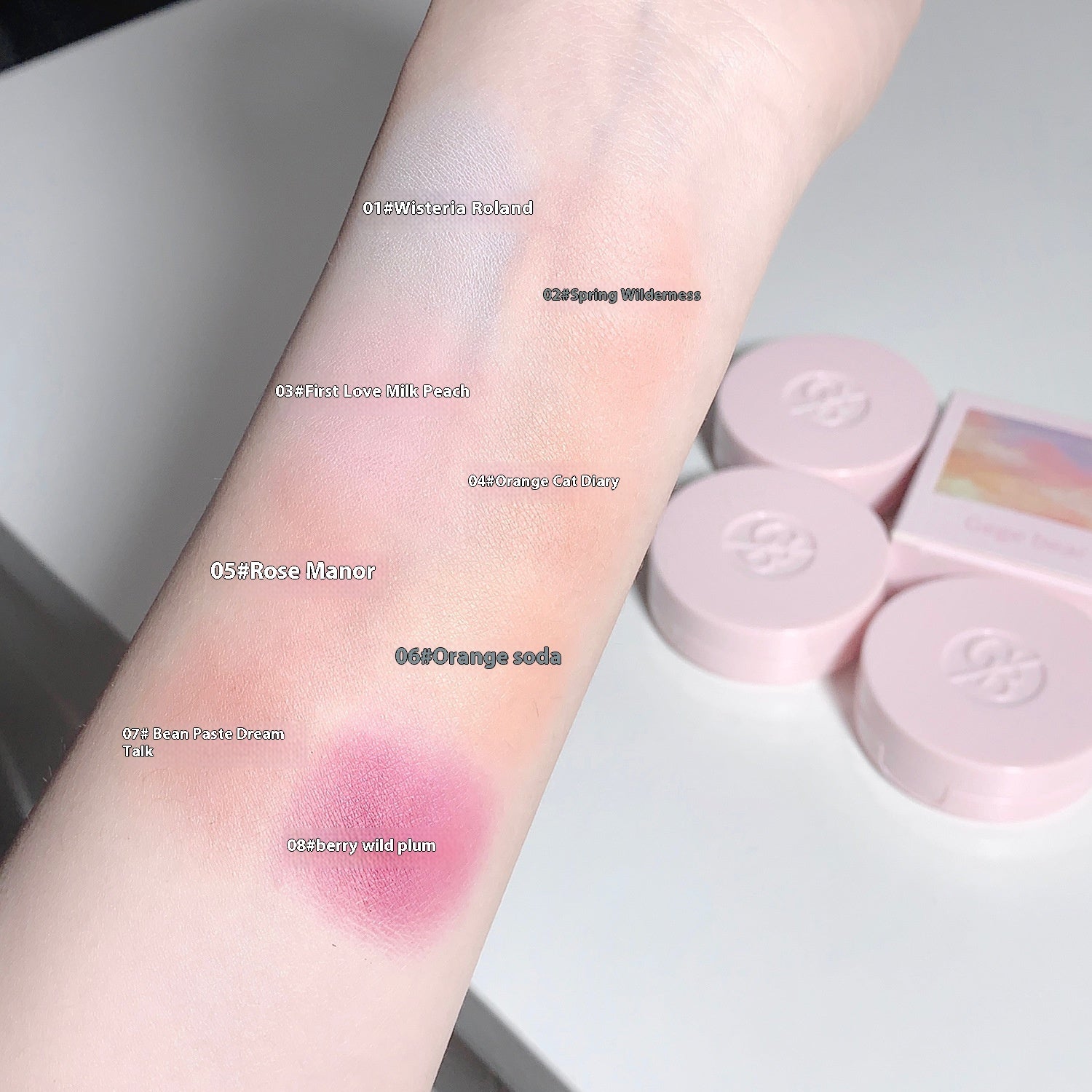 Women's Air Cushion Natural Tender Delicate Low Saturation Blush Cream