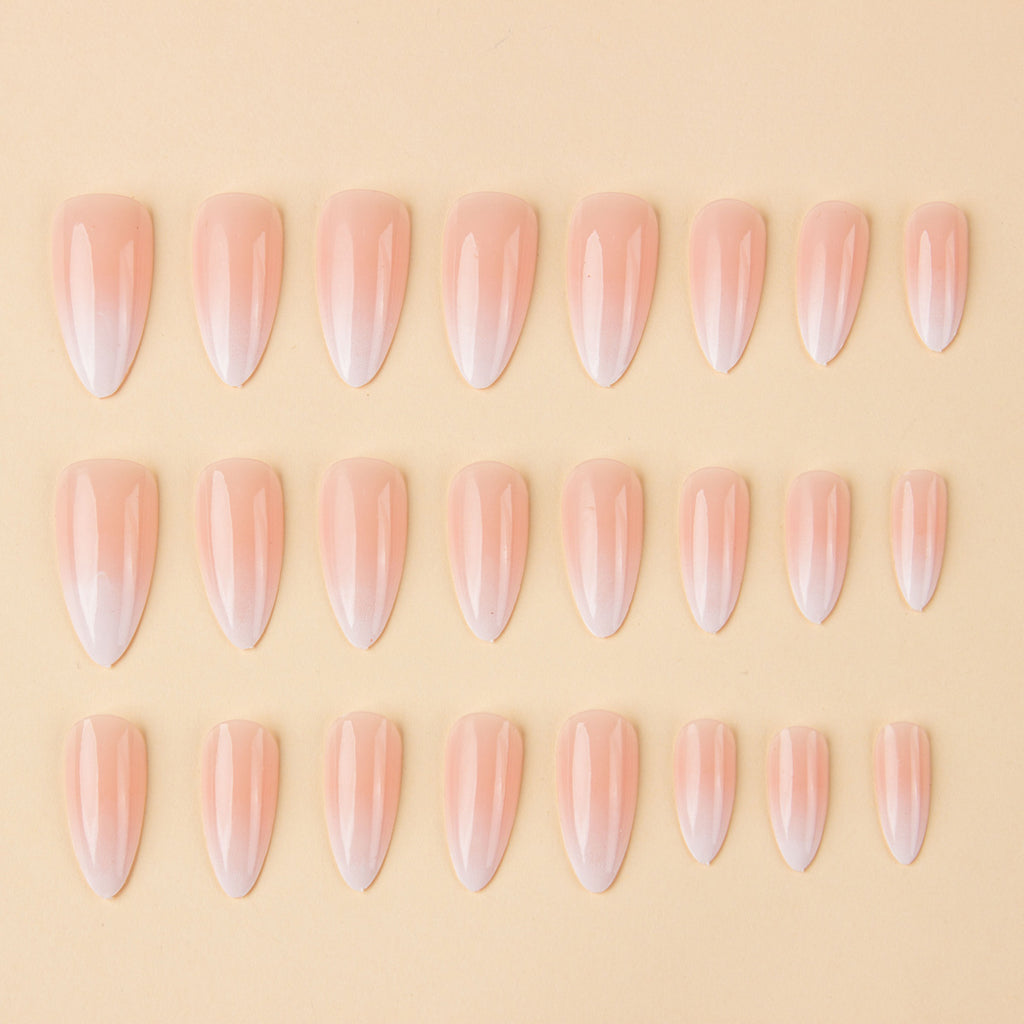 Almond Type Nail Sticker Simple Gradient