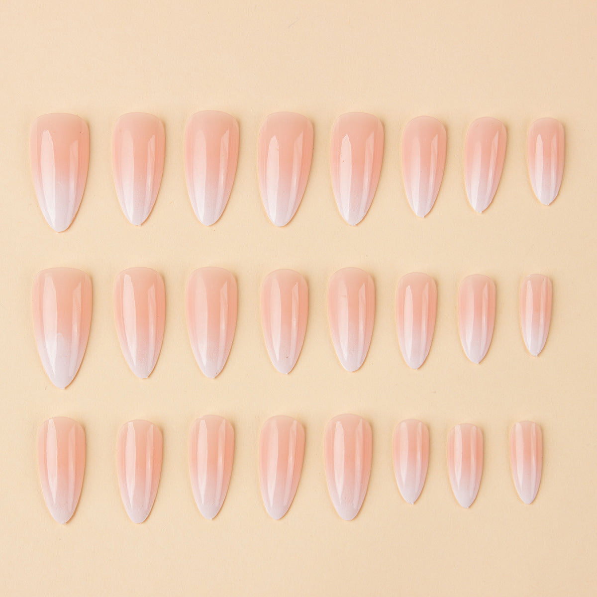 Almond Type Nail Sticker Simple Gradient
