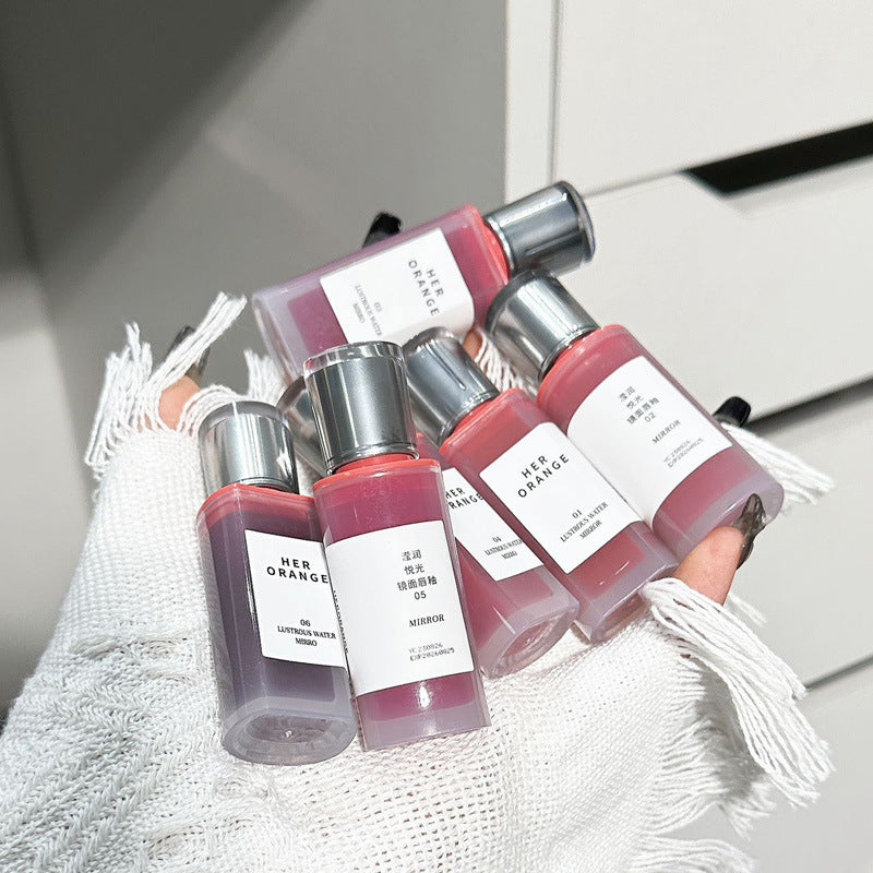 Clear Water Light Mirror Lip Lacquer Long-Lasting Moisturizing Not Easy To Fade