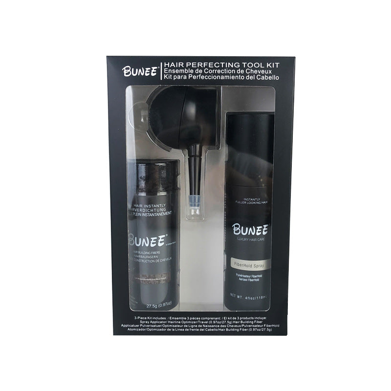 Bunee Dense Hair Fiber 275g Three-piece Suit Shaping Water Style Hair Fiber Powder Viewing Angle Effect Sparse Hair Hair Replacement