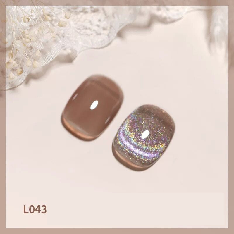Bole Colorful Laser Cat Eye Nail Polish