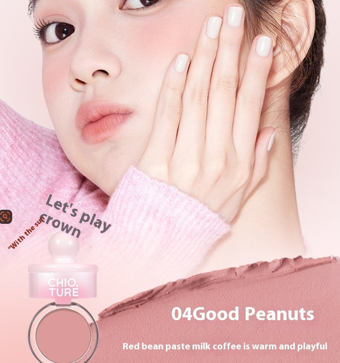 Chio Ture Blush Mud Swelling Contractive Color Shimmer Powder