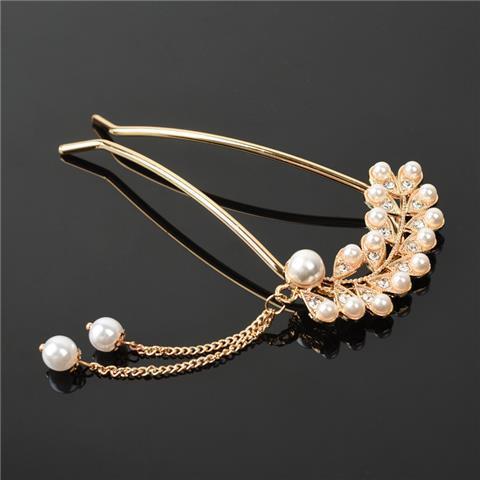Temperament Pearl Pendant Hairpin Simple Modern Net Red