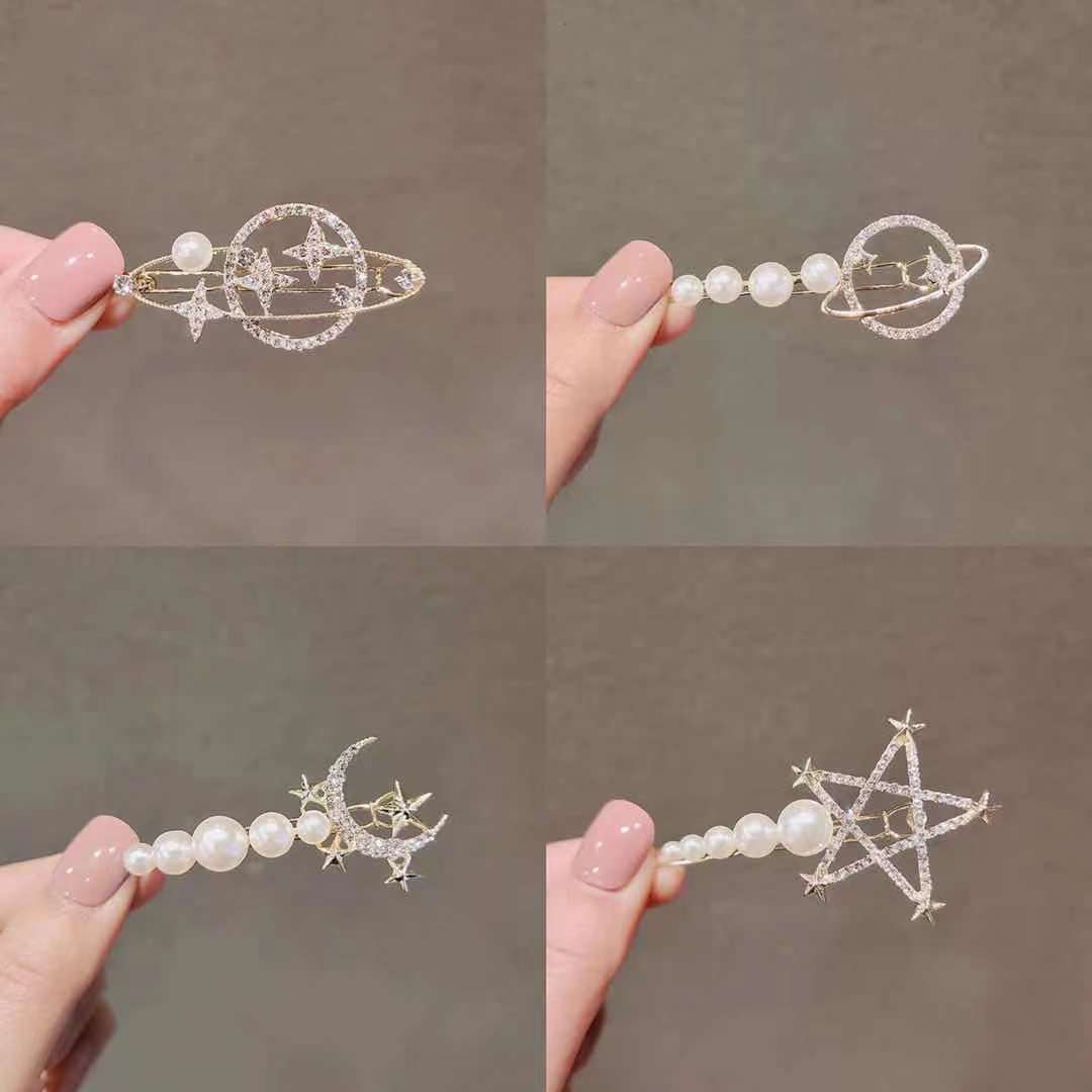 Japan And South Korea Dream Planet Barrettes Internet Celebrity Bang Side Clip Girl Head Clip Frog Buckle