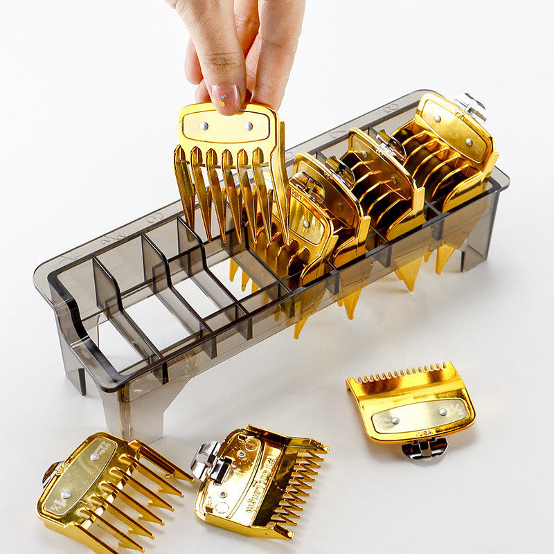 Color Transparent Electric Clipper Limit Comb 8 Caliper Storage Box