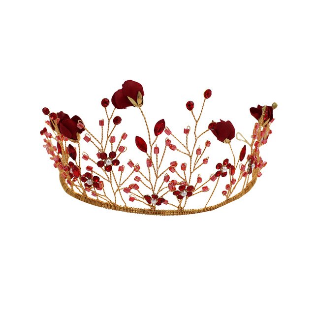 Tube Bead Branches Show Wo Clothing Crown Bridal Headdress