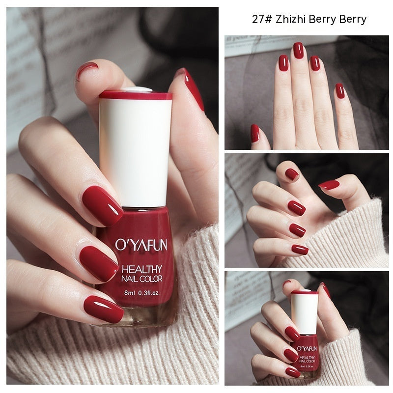O'YAFUN Nail Polish New Water-based Long-lasting Quick-drying Transparent