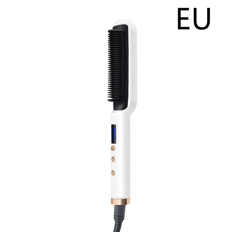 Negative Ion Straight Curling Dual-purpose Electric Heating Hair Straightening Comb