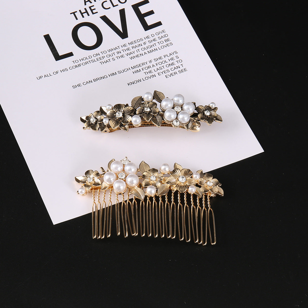 Diamond Flower New Chinese Style Hair Comb
