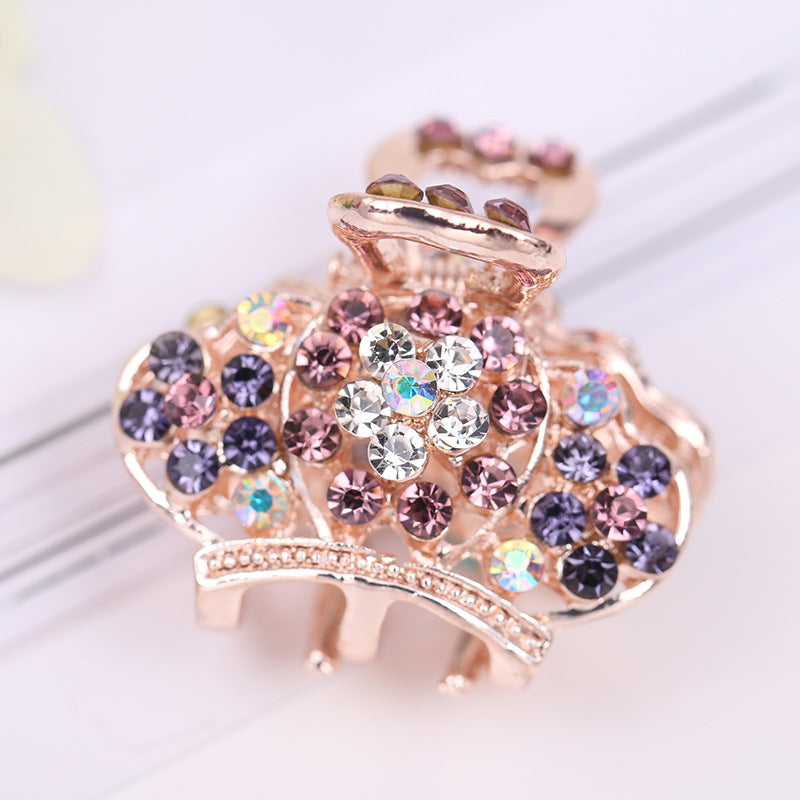 Fashion new alloy rhinestone hairpin colorful