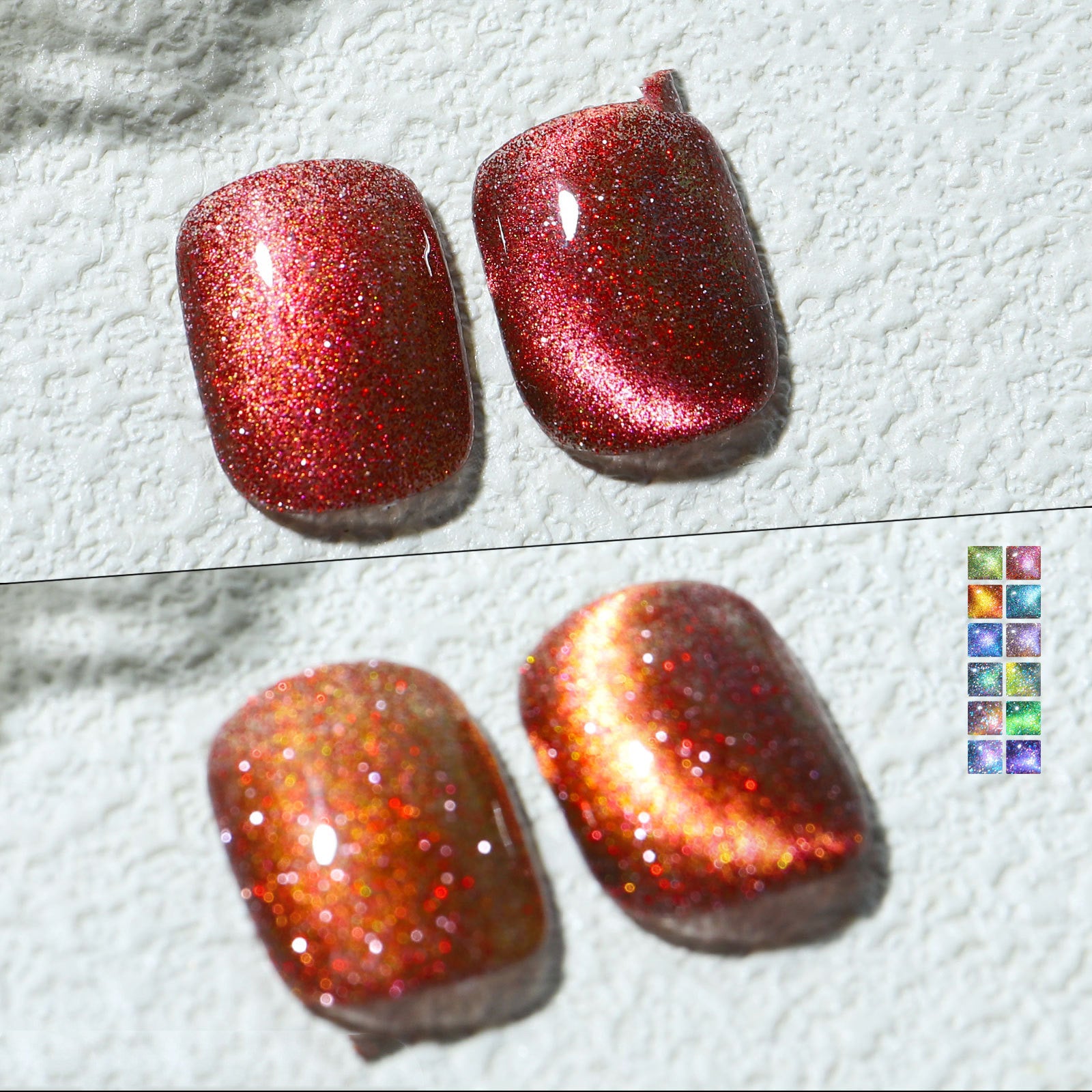Misscheering Aurora Mystical Galaxy Cat-Eye Shiny Nail Gel Polish