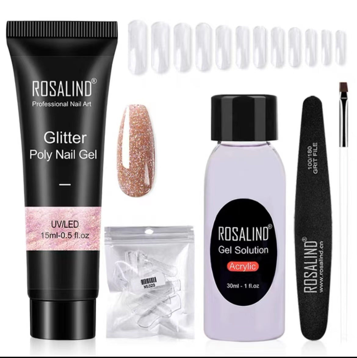 Rosalind Extension Gel Polish Kit For Manicure Poly Nail Gel Set For