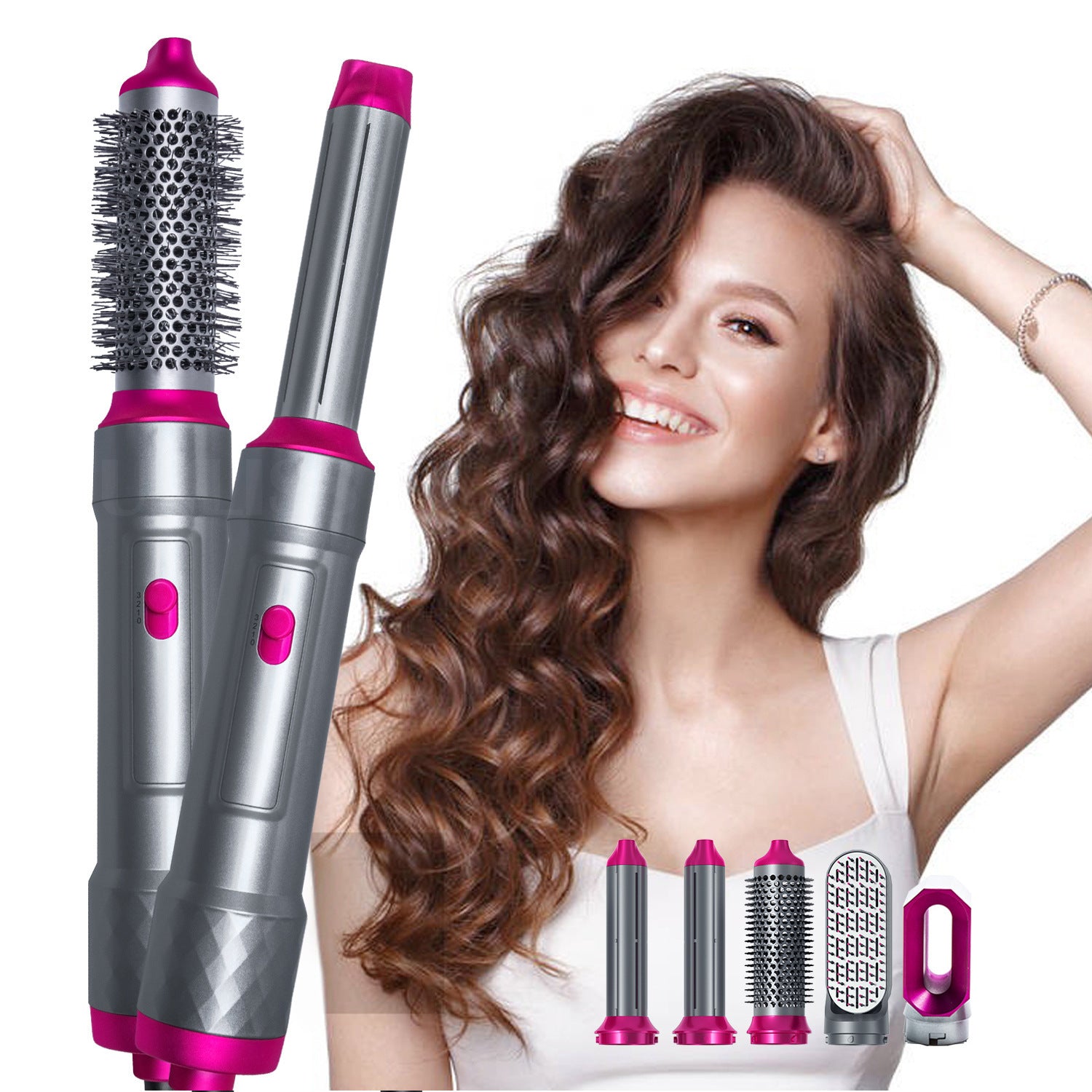 Five In One Multi-headed Hot Air Comb Combination Automatic Curling Iron Set