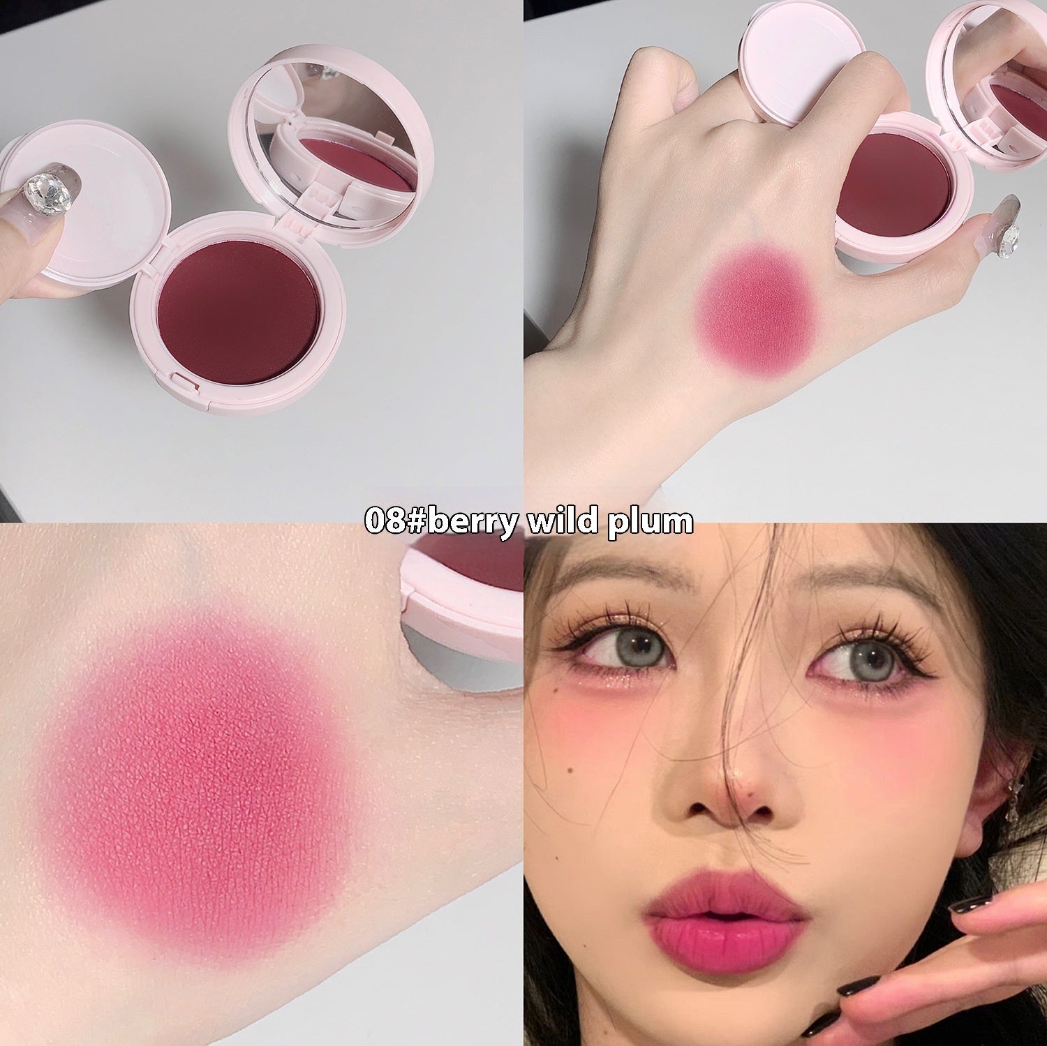 Gege Bear Women's Air Cushion Natural Tender Delicate Low Saturation Blush Cream