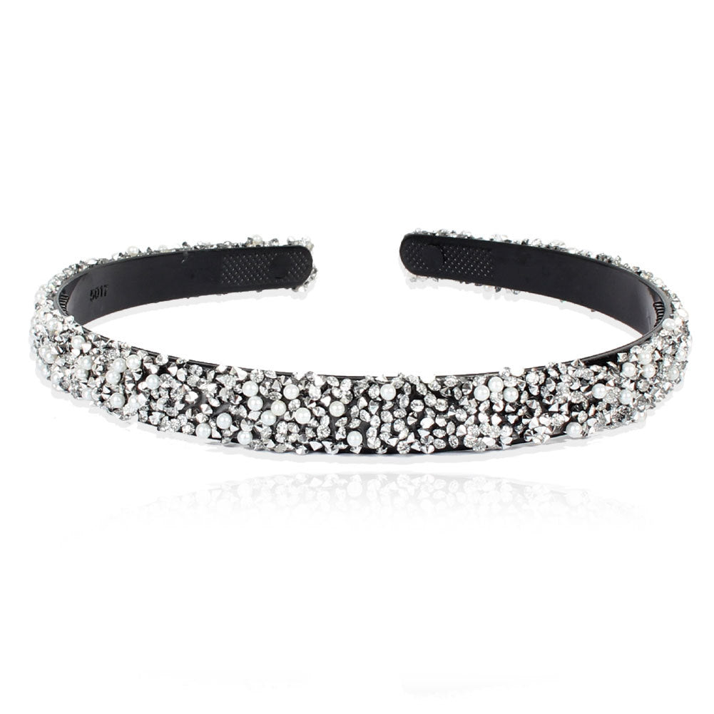Semicircle Retro Colored Diamond Headband