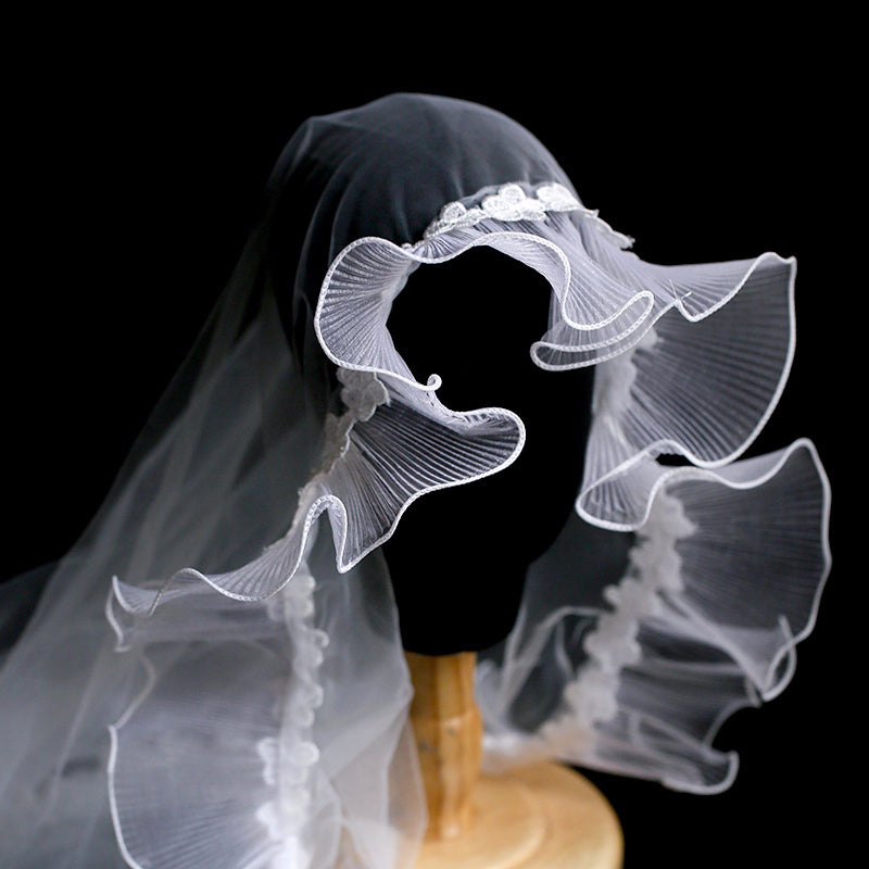 Vintage fairytale bridal lace veil