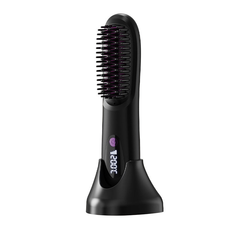 LCD Charging Straight Hair Styling Electric Comb