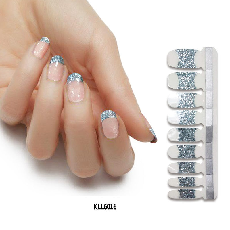 Applique Pearl gloss nail polish film nail sticker
