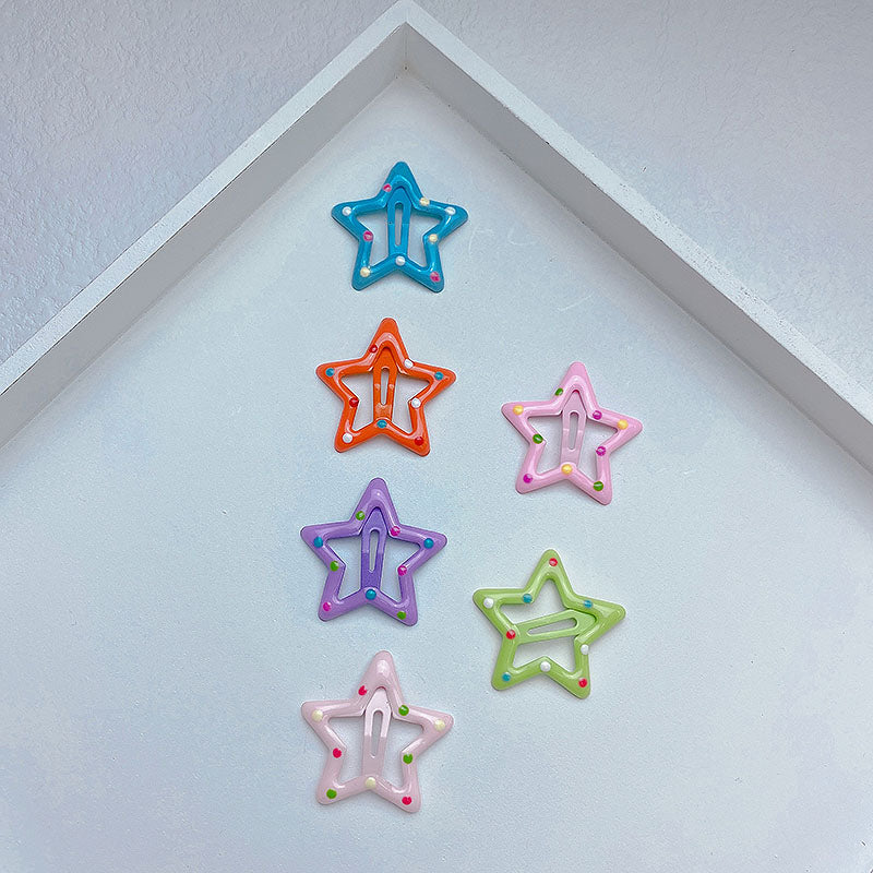 Mini Love Pet BB Clip Colorful Drip Glue Candy Dog Headwear