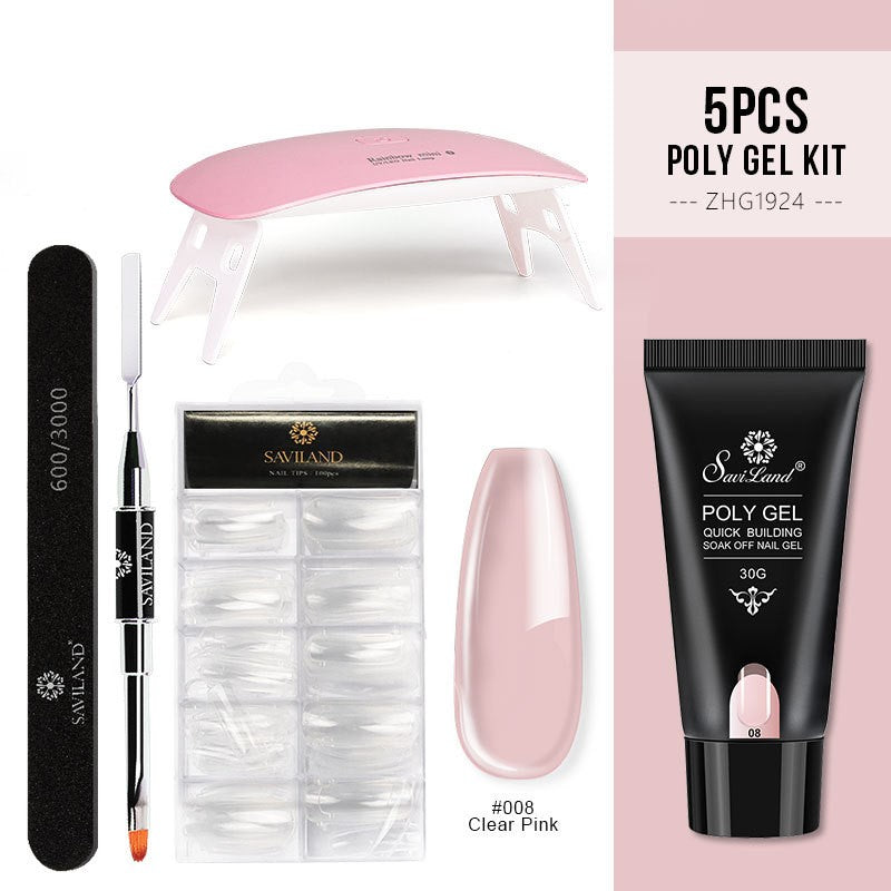 Saviland Quick Extension Gel Crystal Gel Nail Set