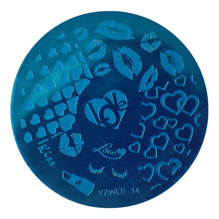 Masura DIY nail print steel plate nail print version template