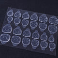 Transparent invisible nail sticker