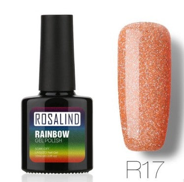 Rosalind Nail free, long-lasting, non-toxic, nail polish, ROSALIND phototherapy glue, star studded rainbow system.