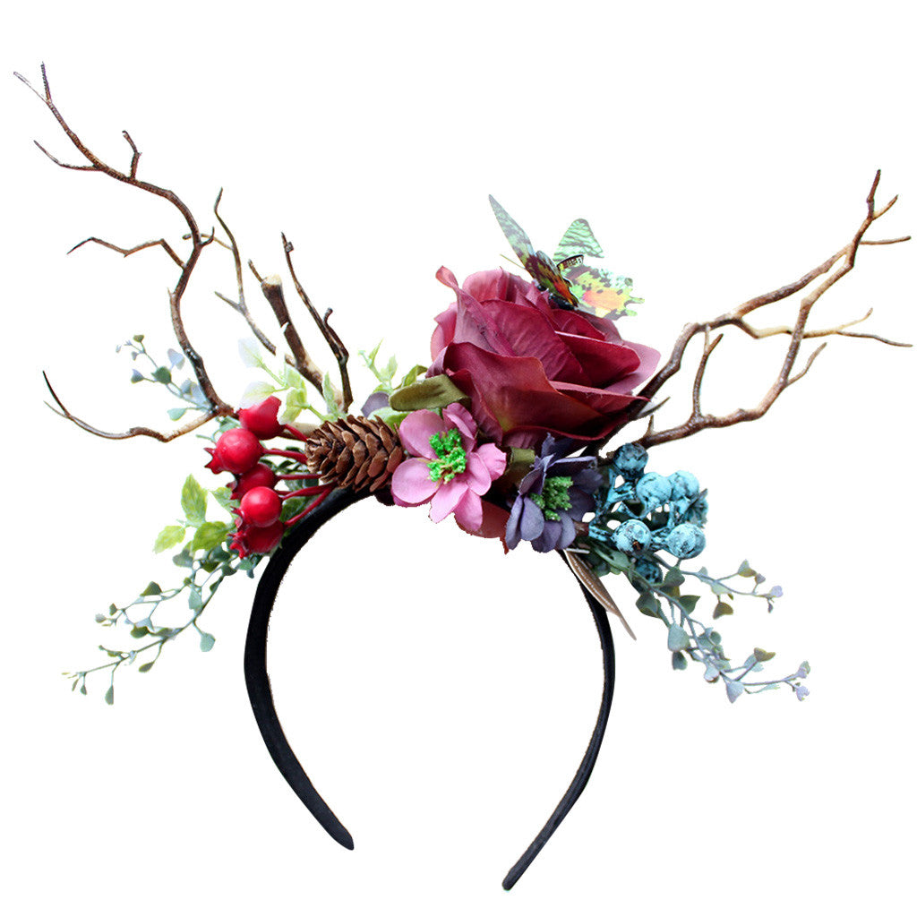 Explosive Christmas Antler Headdress