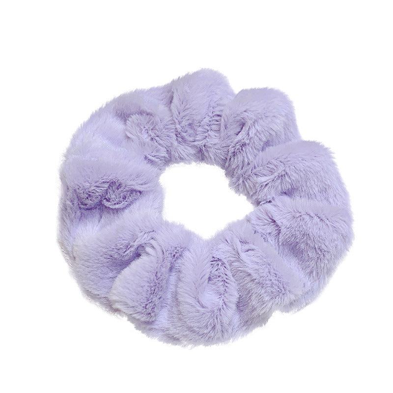 Fashion Simple Solid Color Hair Ring For Women