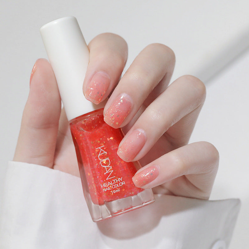 Kudan Water-based Odorless Peel-off No-bake Fast-drying Clear Nail Polish