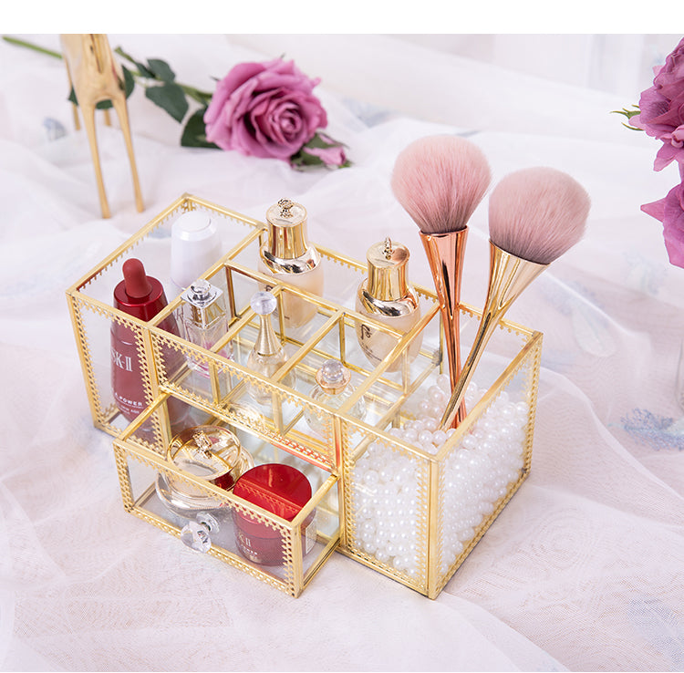 Skin care nail brush cosmetic storage bucket
