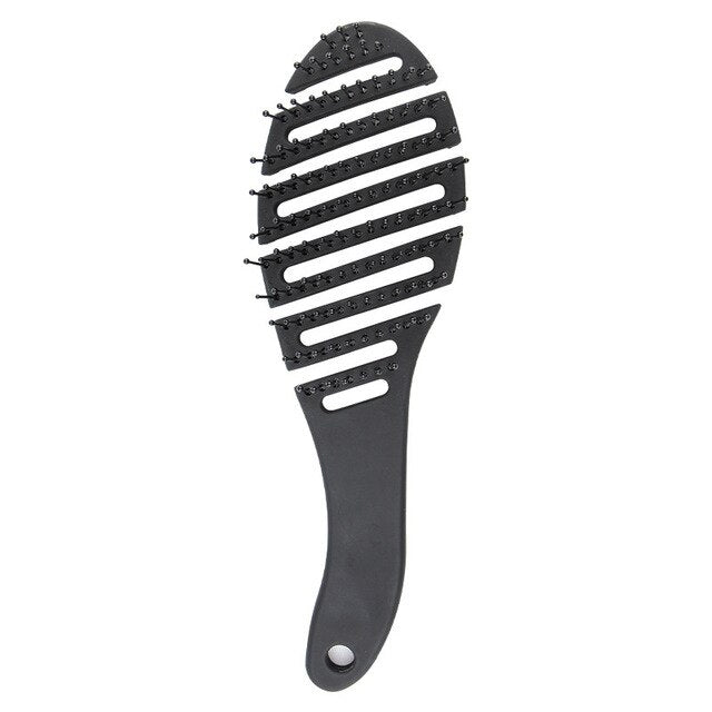 Hollow square eight-claw curved black comb