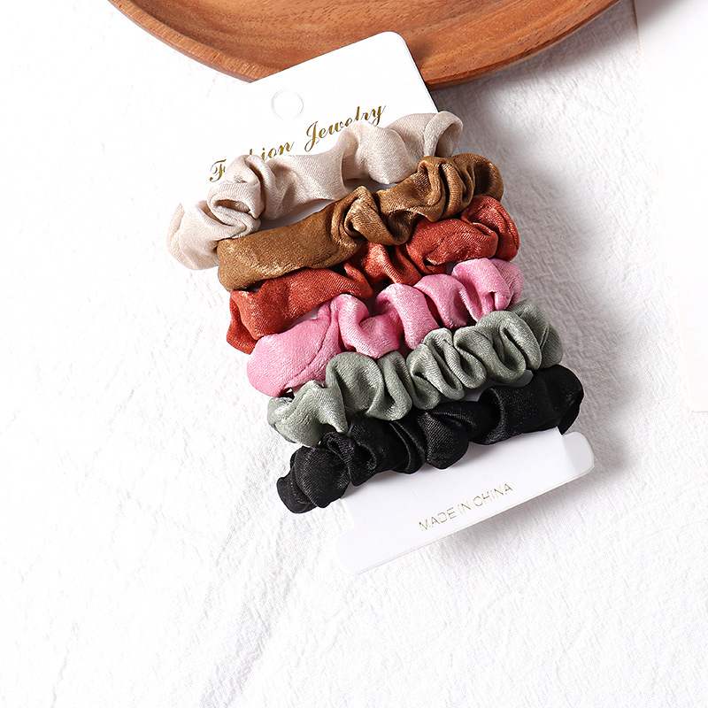 Simple fabric hair rings