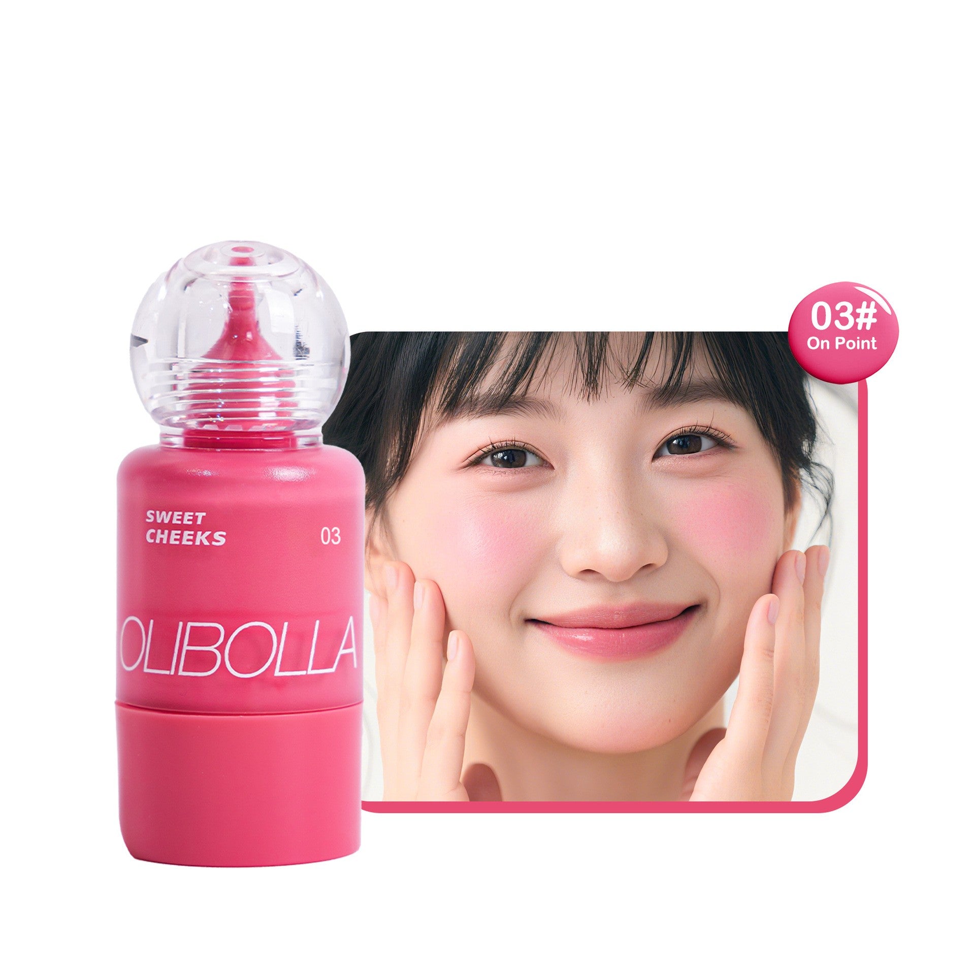 Olibolla Small Feeding Bottle Press Blush Water Light Liquid