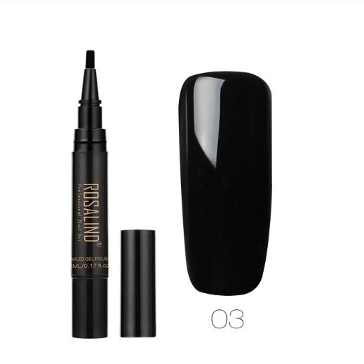 Rosalind 5ml Solid Color Nail Art Pen Nail Glue for Nail Art