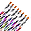 8Pcs set of painted nail art flower brush petal pen