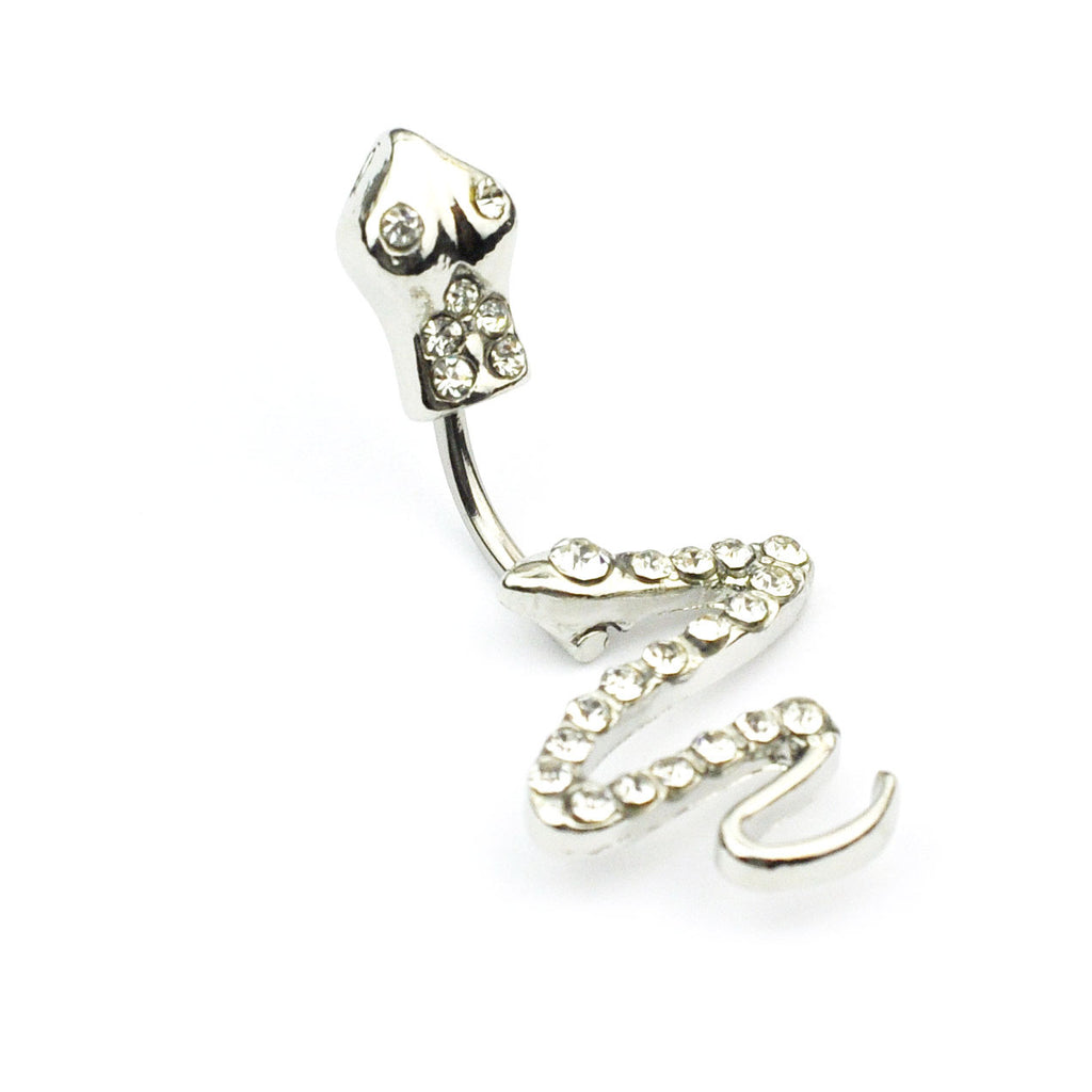 Diamond Snake Navel Nail