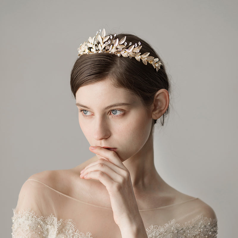Korean Elegant Princess Crown Wedding Headdress Accessories