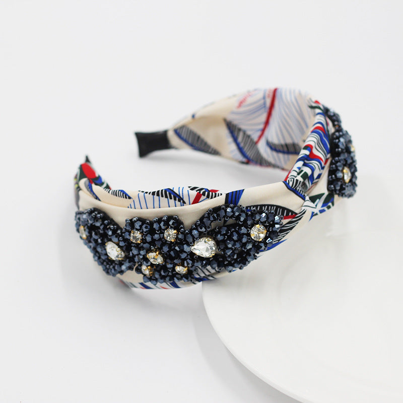 Korean Style Colored Fabric Cross-knotted Headband