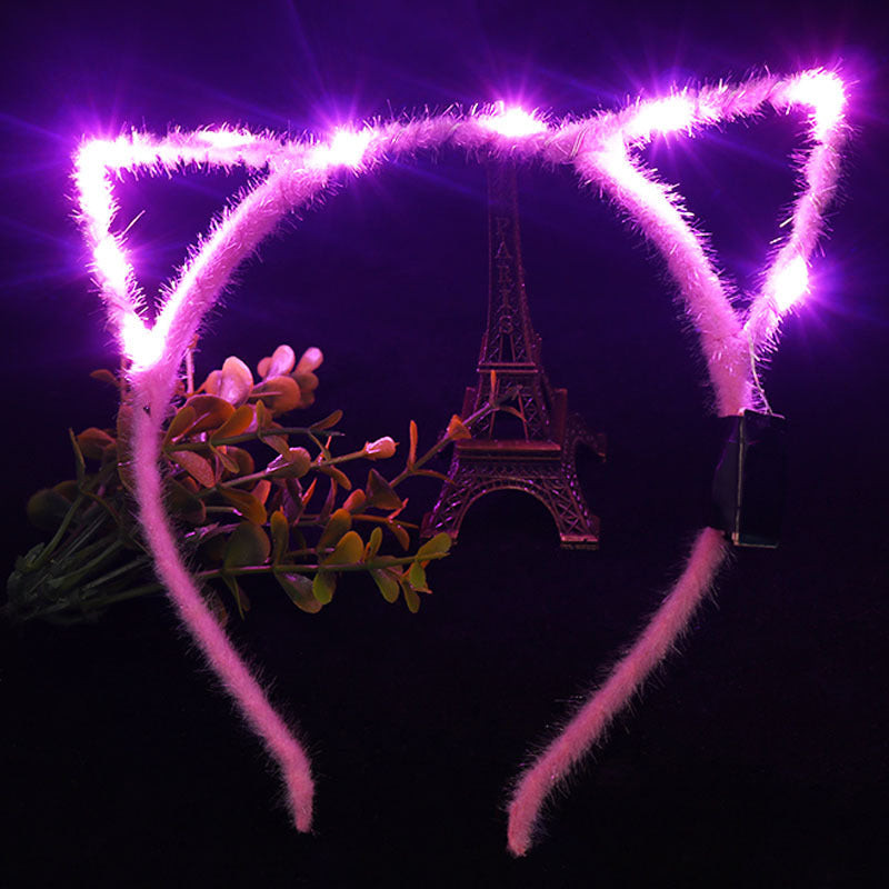 Glowing Wire Cat Ear Headband