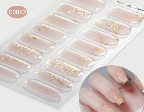 Harunouta Nail Stickers UV Gel Nail Sticker Semi-curing