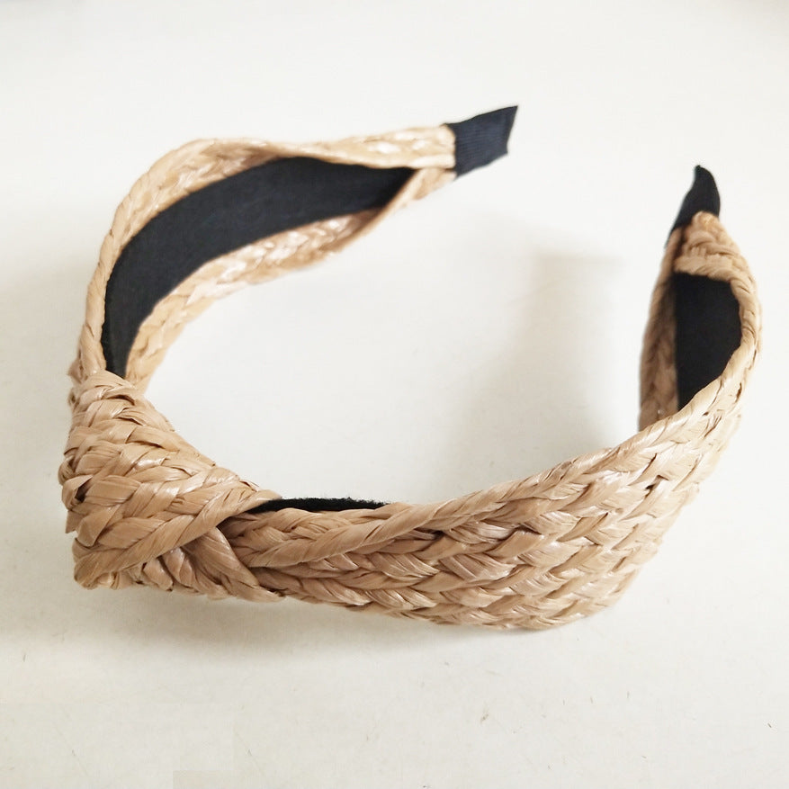 Korean Style Fashion Temperament Straw Braided Headband