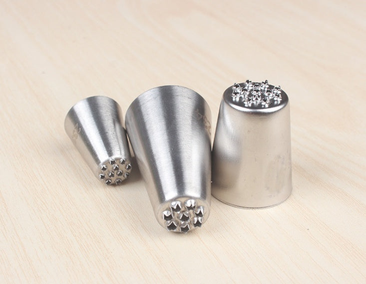 Stainless steel cream flower mouth