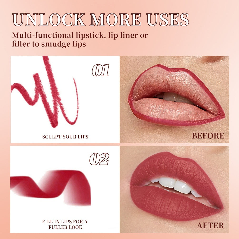 New Long Lasting Matte Twist Up Lipstick With A Natural Finish And Water Resistant Formula
